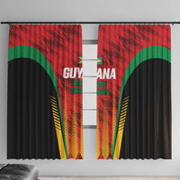 Custom Amazon Warriors Guyana Cricket Window Curtain Ready For Glory Red Version - Wonder Print Shop