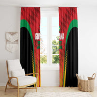 Custom Amazon Warriors Guyana Cricket Window Curtain Ready For Glory Red Version - Wonder Print Shop