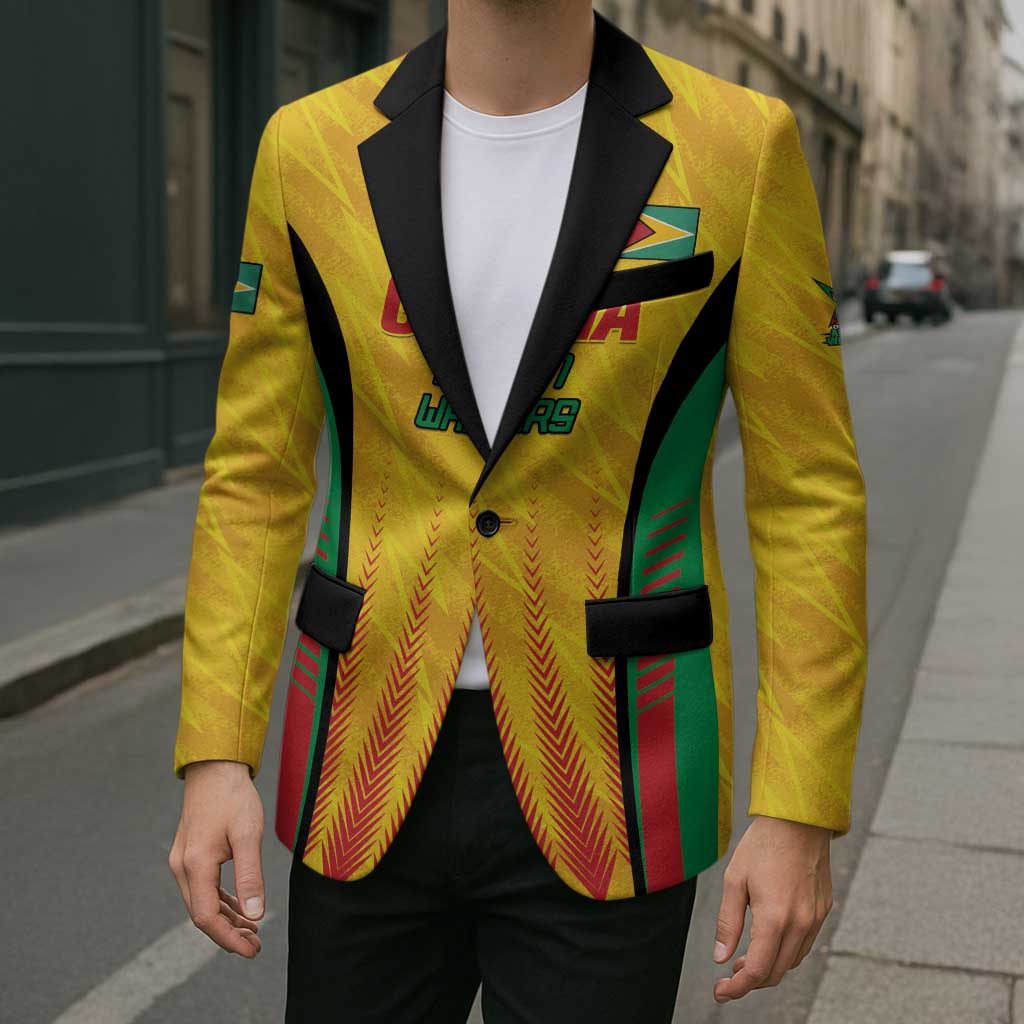 Custom Amazon Warriors Guyana Cricket Blazer Ready For Glory Yellow Version - Wonder Print Shop