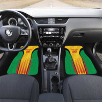 Custom Amazon Warriors Guyana Cricket Car Mats Ready For Glory Yellow Version - Wonder Print Shop