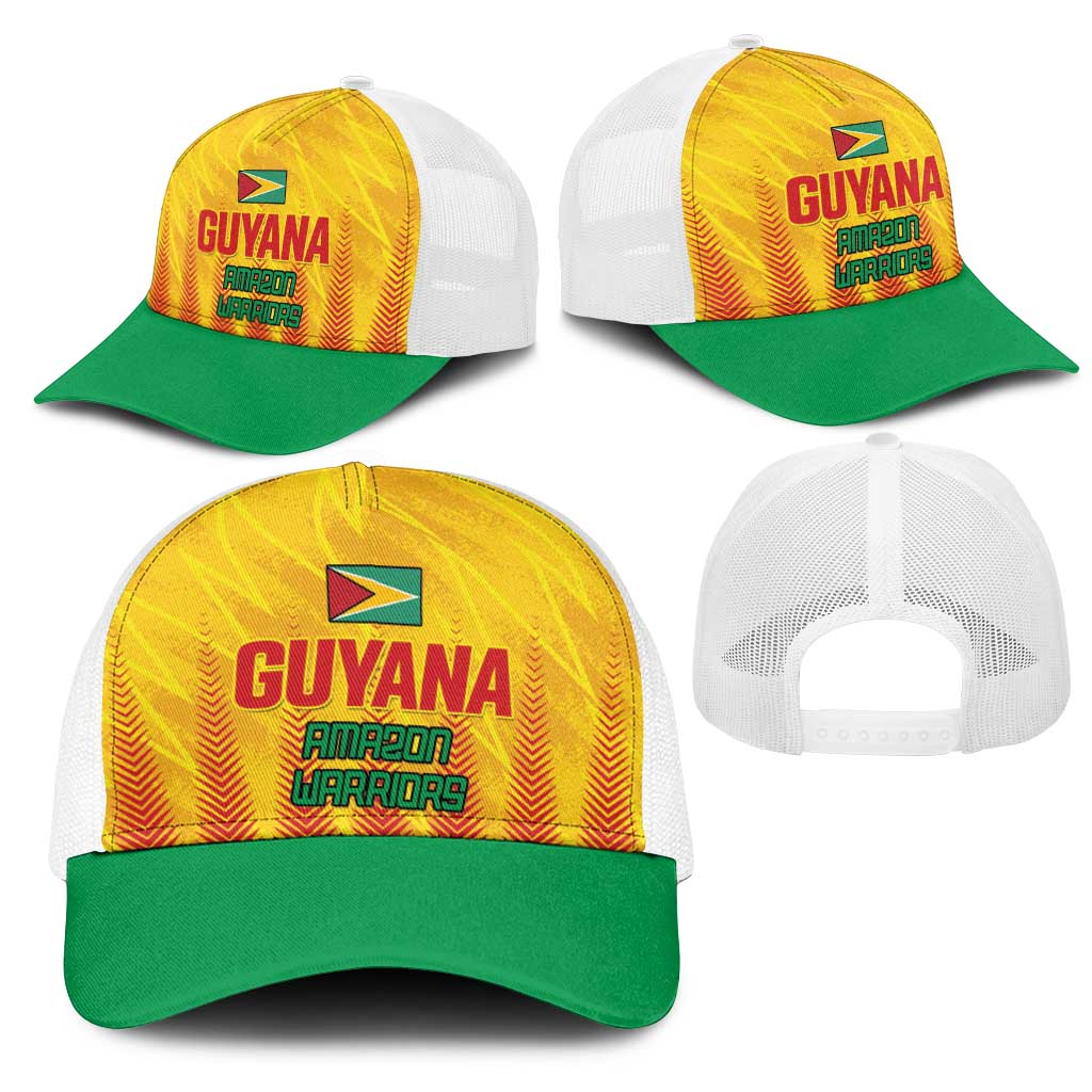Amazon Warriors Guyana Cricket Mesh Trucker Cap Ready For Glory Yellow Version - Wonder Print Shop