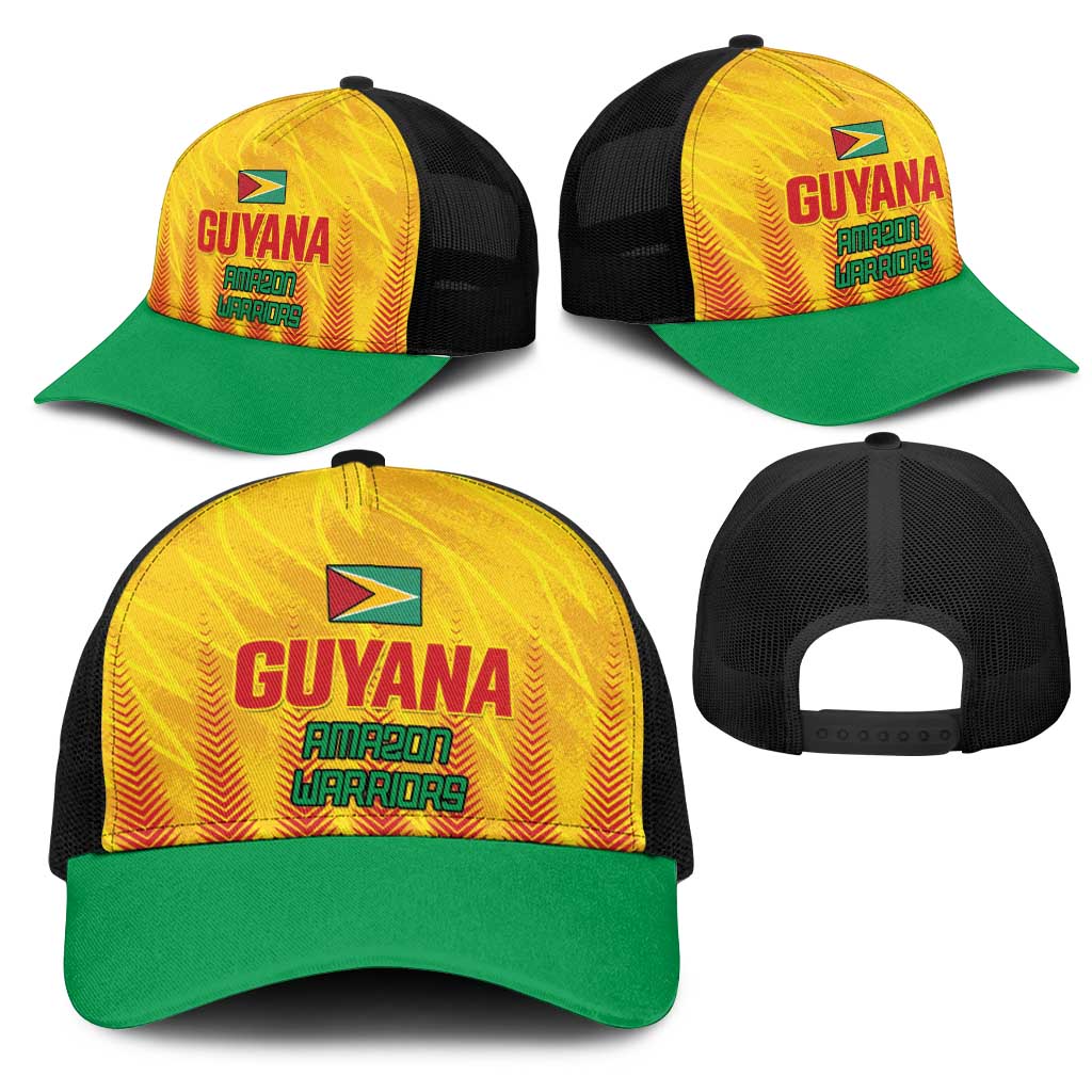 Amazon Warriors Guyana Cricket Mesh Trucker Cap Ready For Glory Yellow Version - Wonder Print Shop