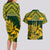 South Africa Rugby Couples Matching Long Sleeve Bodycon Dress and Hawaiian Shirt Go Springboks African Pattern - Wonder Print Shop