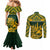 South Africa Rugby Couples Matching Mermaid Dress and Long Sleeve Button Shirts Go Springboks African Pattern LT01