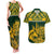 South Africa Rugby Couples Matching Tank Maxi Dress and Hawaiian Shirt Go Springboks African Pattern - Wonder Print Shop