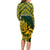 South Africa Rugby Long Sleeve Bodycon Dress Go Springboks African Pattern - Wonder Print Shop