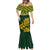 South Africa Rugby Mermaid Dress Go Springboks African Pattern - Wonder Print Shop