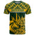 South Africa Rugby T Shirt Go Springboks African Pattern - Wonder Print Shop