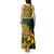 South Africa Rugby Tank Maxi Dress Go Springboks African Pattern - Wonder Print Shop