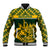 Custom South Africa Rugby Baseball Jacket Go Springboks African Pattern - Wonder Print Shop