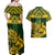 Custom South Africa Rugby Couples Matching Off Shoulder Maxi Dress and Hawaiian Shirt Go Springboks African Pattern - Wonder Print Shop