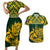 Custom South Africa Rugby Couples Matching Short Sleeve Bodycon Dress and Hawaiian Shirt Go Springboks African Pattern - Wonder Print Shop