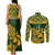 Custom South Africa Rugby Couples Matching Tank Maxi Dress and Long Sleeve Button Shirts Go Springboks African Pattern - Wonder Print Shop