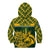 Custom South Africa Rugby Kid Hoodie Go Springboks African Pattern - Wonder Print Shop