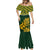 Custom South Africa Rugby Mermaid Dress Go Springboks African Pattern - Wonder Print Shop