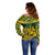 Custom South Africa Rugby Off Shoulder Sweater Go Springboks African Pattern - Wonder Print Shop