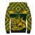 Custom South Africa Rugby Sherpa Hoodie Go Springboks African Pattern - Wonder Print Shop