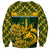 Custom South Africa Rugby Sweatshirt Go Springboks African Pattern - Wonder Print Shop