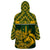 Custom South Africa Rugby Wearable Blanket Hoodie Go Springboks African Pattern - Wonder Print Shop