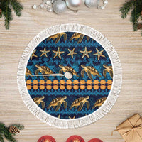 Hawaii Turtles Starfish Unique Pattern Tree Skirt - Wonder Print Shop