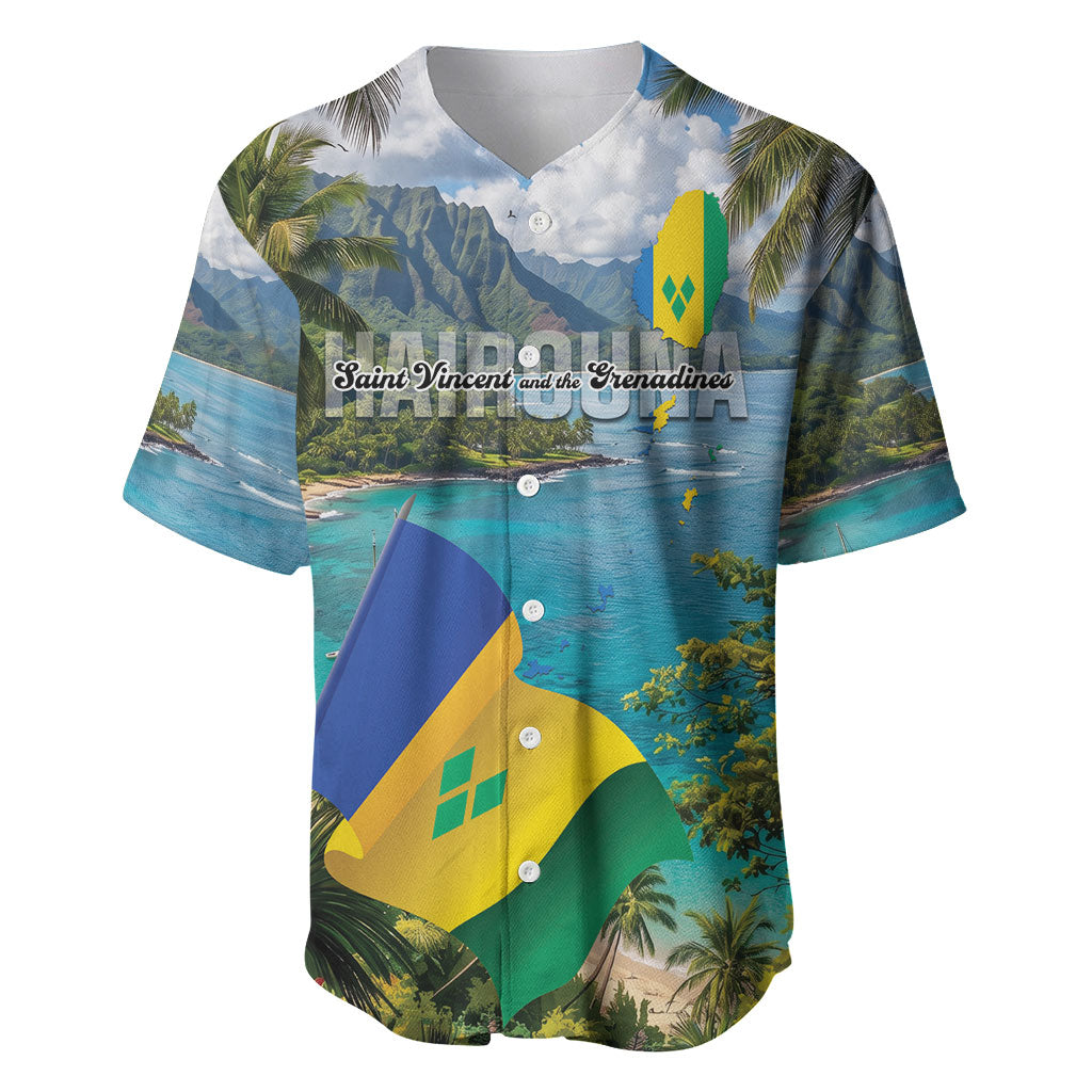 Hairouna St Vincent and The Grenadines Personalized Baseball Jersey Land of the Blessed