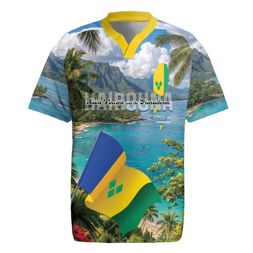 Hairouna St Vincent and The Grenadines Personalized Rugby Jersey Land of the Blessed