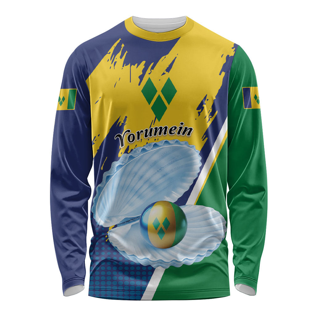 Yorumein SVG Personalized Long Sleeve Shirt Pearl of Caribbean
