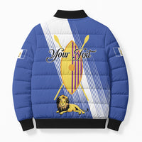 Personalised Buganda Bomber Puffer Jacket Ekitiibwa kya Buganda