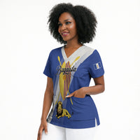 Personalised Buganda Scrub Top Ekitiibwa kya Buganda