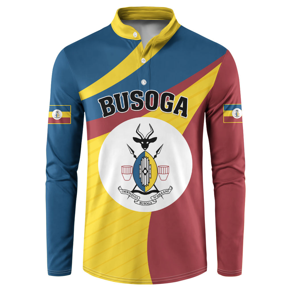 Personalised Kingdom of Busoga Button Sweatshirt Land of the Soga