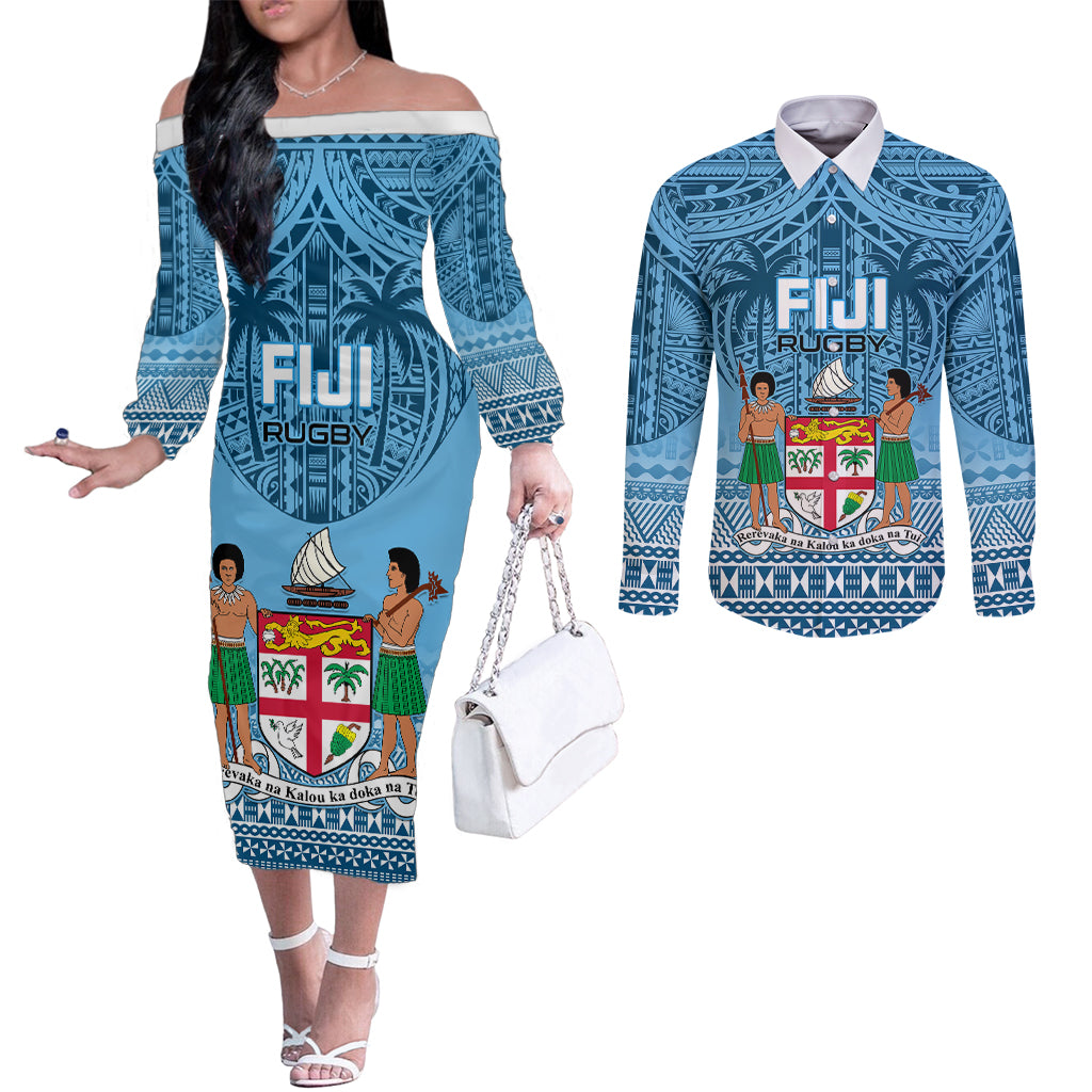 custom-fiji-rugby-couples-matching-off-the-shoulder-long-sleeve-dress-and-long-sleeve-button-shirts-fijian-go-2023-world-cup