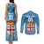 Custom Fiji Rugby Couples Matching Tank Maxi Dress and Long Sleeve Button Shirts Fijian Go 2023 World Cup - Wonder Print Shop