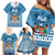 Custom Fiji Rugby Family Matching Off Shoulder Short Dress and Hawaiian Shirt Fijian Go 2023 World Cup - Wonder Print Shop