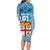 Custom Fiji Rugby Long Sleeve Bodycon Dress Fijian Go 2023 World Cup - Wonder Print Shop