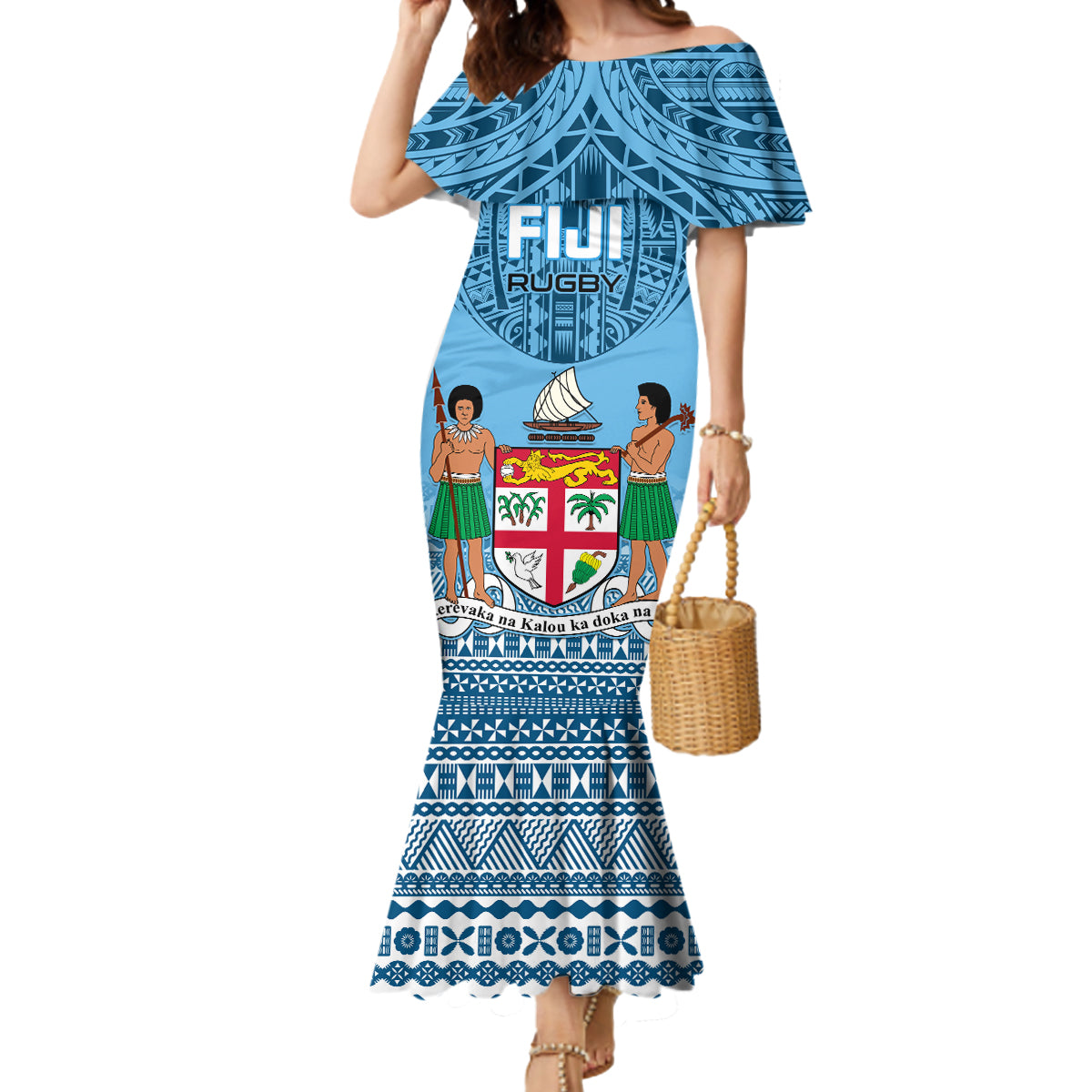 Custom Fiji Rugby Mermaid Dress Fijian Go 2023 World Cup - Wonder Print Shop