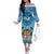 Custom Fiji Rugby Off The Shoulder Long Sleeve Dress Fijian Go 2023 World Cup - Wonder Print Shop