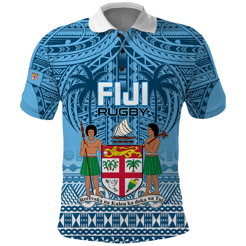 Custom Fiji Rugby Polo Shirt Fijian Go 2023 World Cup - Wonder Print Shop