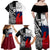 Custom New Zealand And France Rugby Family Matching Off Shoulder Maxi Dress and Hawaiian Shirt XV de France Kiwi Silver Fern 2023 World Cup - Wonder Print Shop