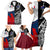 Custom New Zealand And France Rugby Family Matching Short Sleeve Bodycon Dress and Hawaiian Shirt XV de France Kiwi Silver Fern 2023 World Cup - Wonder Print Shop