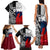 Custom New Zealand And France Rugby Family Matching Tank Maxi Dress and Hawaiian Shirt XV de France Kiwi Silver Fern 2023 World Cup - Wonder Print Shop