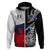 Custom New Zealand And France Rugby Hoodie XV de France Kiwi Silver Fern 2023 World Cup - Wonder Print Shop