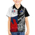 Custom New Zealand And France Rugby Kid Hawaiian Shirt XV de France Kiwi Silver Fern 2023 World Cup - Wonder Print Shop