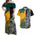 Custom New Zealand And Australia Rugby Couples Matching Off Shoulder Maxi Dress and Hawaiian Shirt Wallabies Kiwi Silver Fern 2023 World Cup - Wonder Print Shop