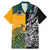 Custom New Zealand And Australia Rugby Family Matching Mermaid Dress and Hawaiian Shirt Wallabies Kiwi Silver Fern 2023 World Cup - Wonder Print Shop