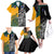 Custom New Zealand And Australia Rugby Family Matching Off Shoulder Long Sleeve Dress and Hawaiian Shirt Wallabies Kiwi Silver Fern 2023 World Cup - Wonder Print Shop