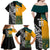 Custom New Zealand And Australia Rugby Family Matching Off Shoulder Maxi Dress and Hawaiian Shirt Wallabies Kiwi Silver Fern 2023 World Cup - Wonder Print Shop