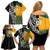 Custom New Zealand And Australia Rugby Family Matching Off Shoulder Short Dress and Hawaiian Shirt Wallabies Kiwi Silver Fern 2023 World Cup - Wonder Print Shop