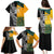 Custom New Zealand And Australia Rugby Family Matching Puletasi Dress and Hawaiian Shirt Wallabies Kiwi Silver Fern 2023 World Cup - Wonder Print Shop