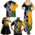 Custom New Zealand And Australia Rugby Family Matching Summer Maxi Dress and Hawaiian Shirt Wallabies Kiwi Silver Fern 2023 World Cup - Wonder Print Shop