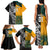 Custom New Zealand And Australia Rugby Family Matching Tank Maxi Dress and Hawaiian Shirt Wallabies Kiwi Silver Fern 2023 World Cup - Wonder Print Shop